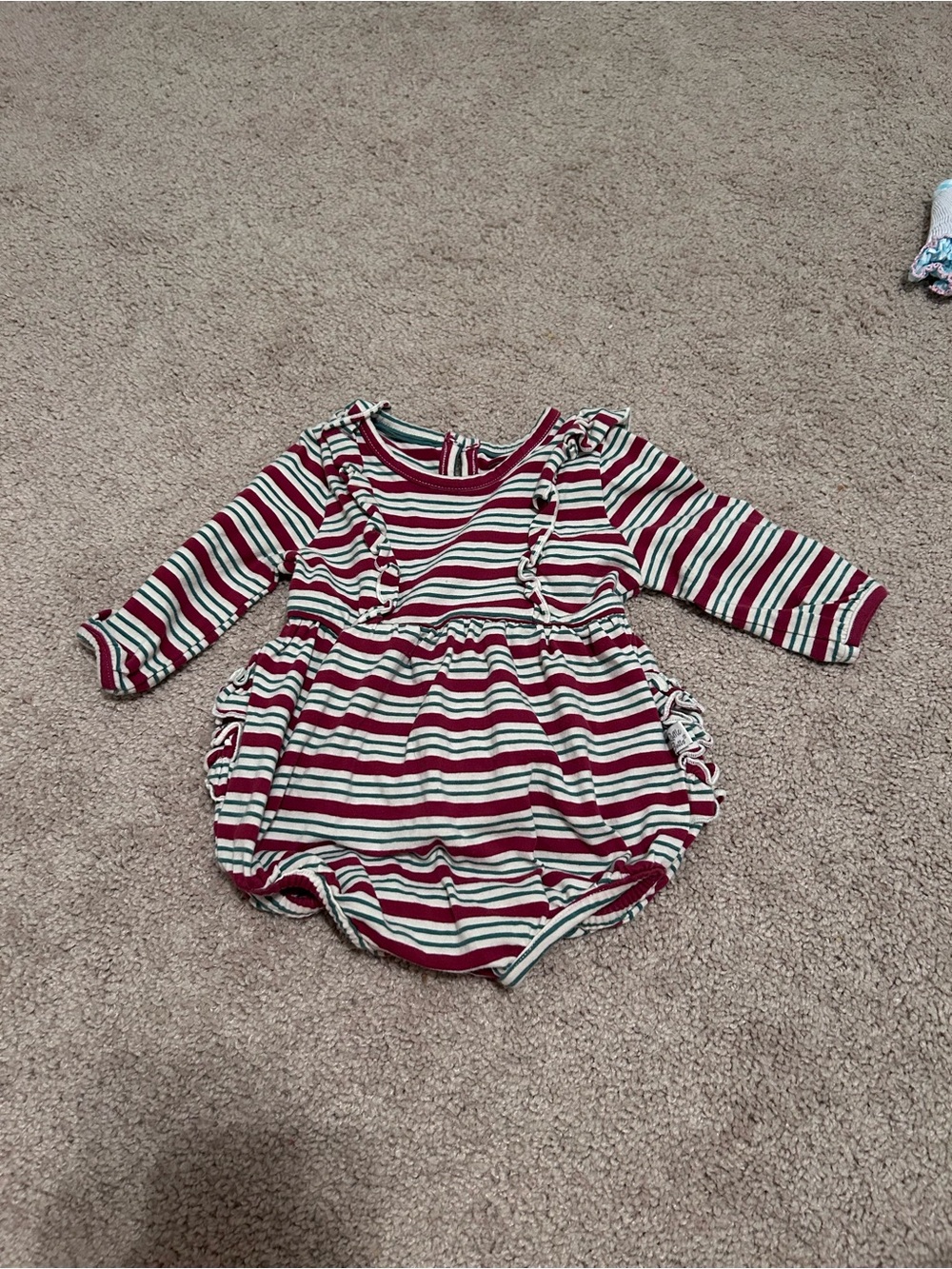 Ruffle Butts Holiday Bubble 3-6mo